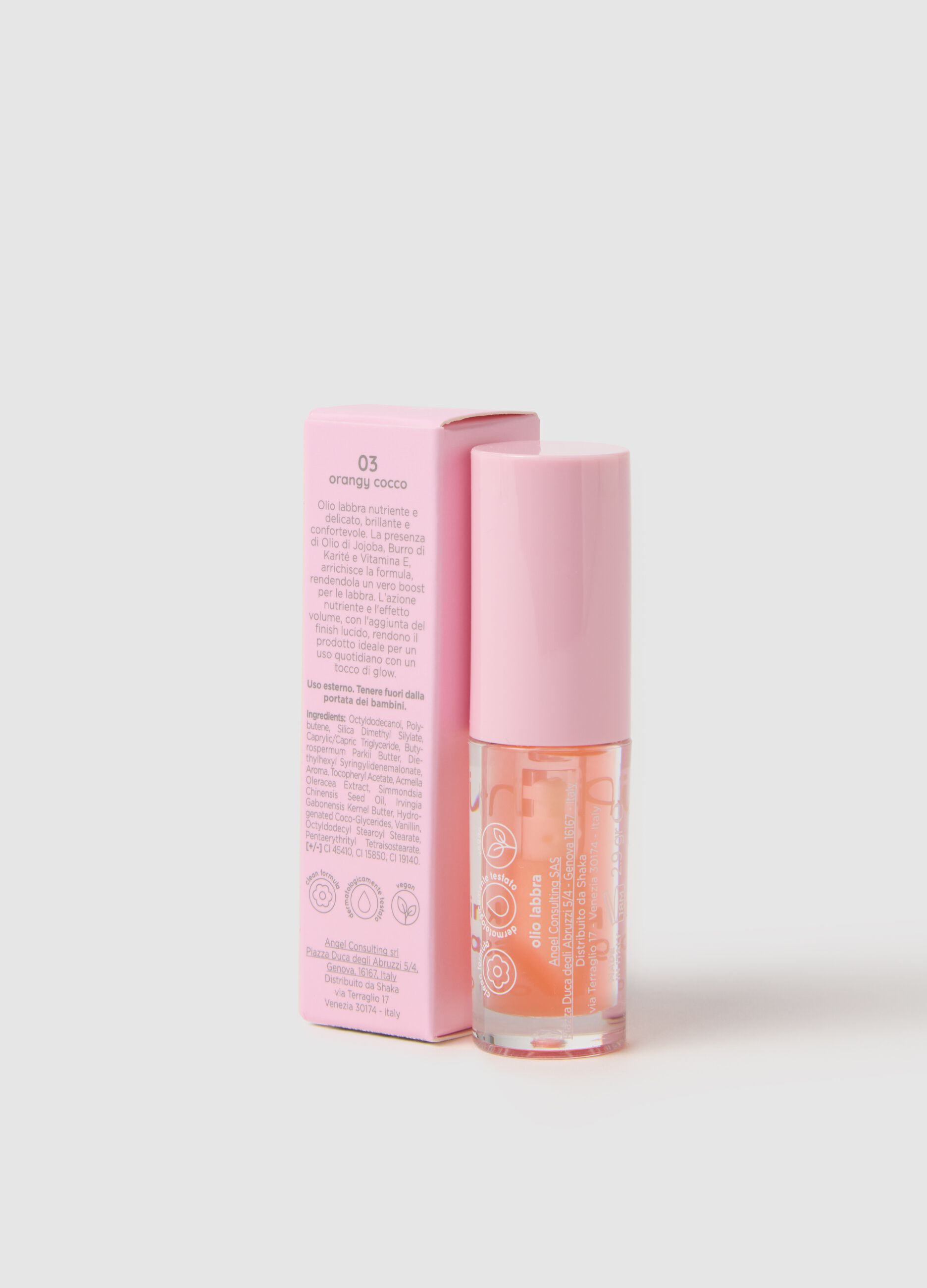 Pink Glass Lip Oil 03 Orangy Coco