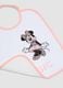 Pack of 3 multicolour Minnie print bibs in organic cotton blend_1
