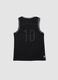Black regular-fit boys&rsquo; vest with contrast trims, oversized style_4