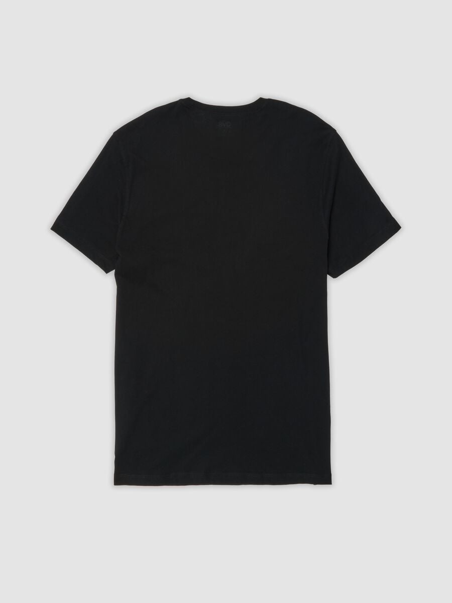 Bipack di t-shirt nere in puro cotone extrafine a girocollo_6