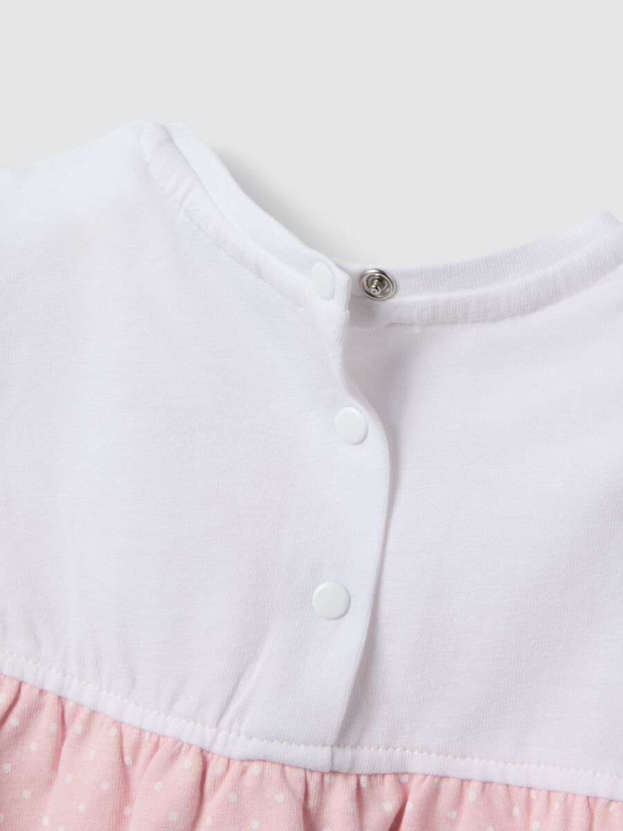 Multicolour pure cotton romper for baby girl_3