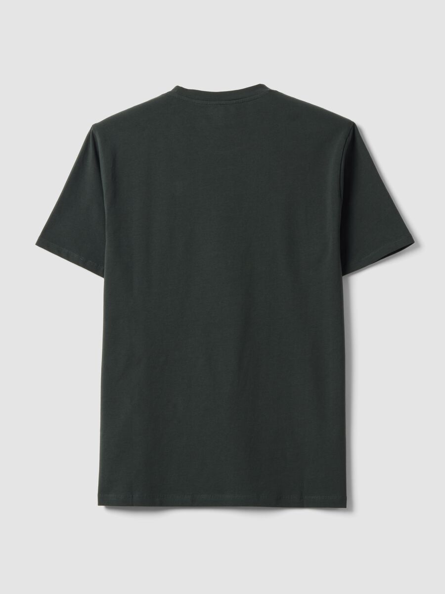 Green organic cotton slim-fit short-sleeve T-shirt_1