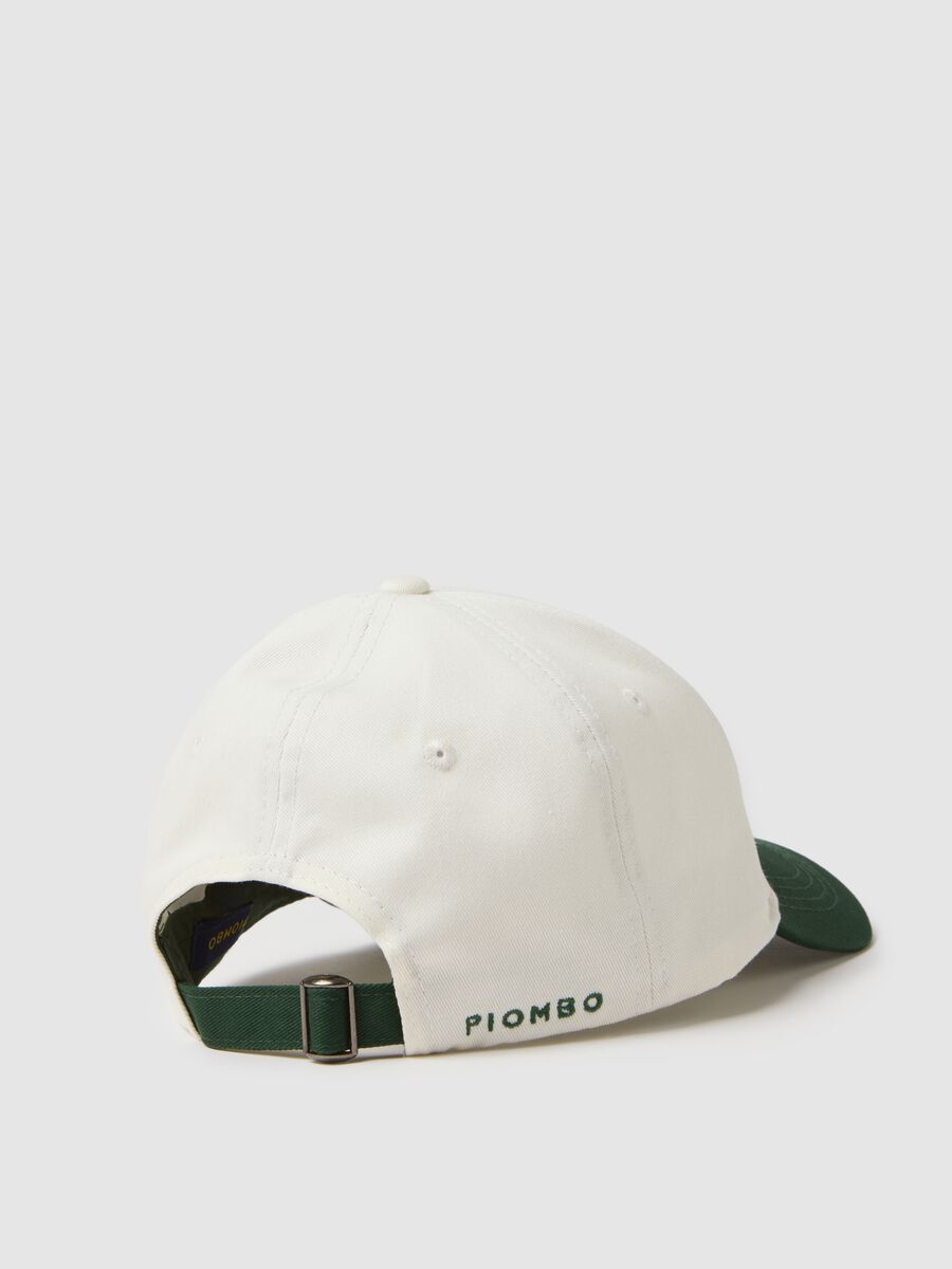 Multicoloured pure cotton baseball cap with embroidered P_2