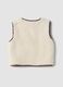 White crew-neck gilet with floral embroidery, regular fit_2
