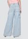 Wide Leg Jeans in Cotton and Lyocell Blend_1