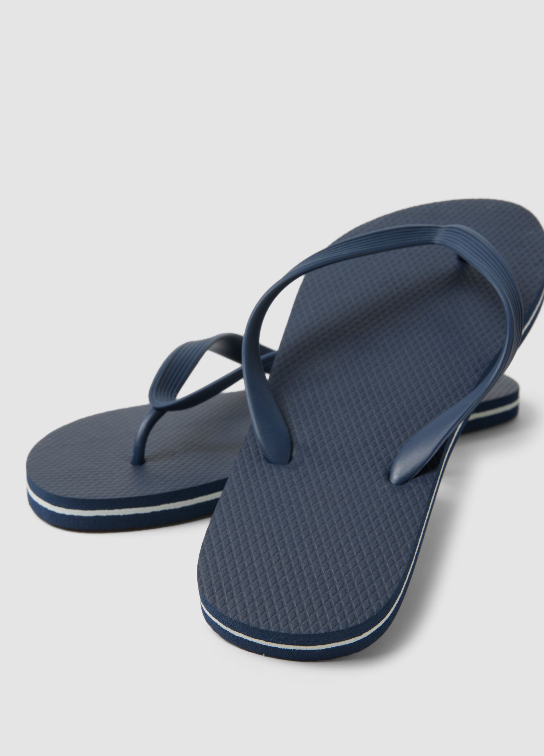 Blue flip-flops