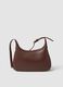 Brown shoulder bag with a minimalist design_1