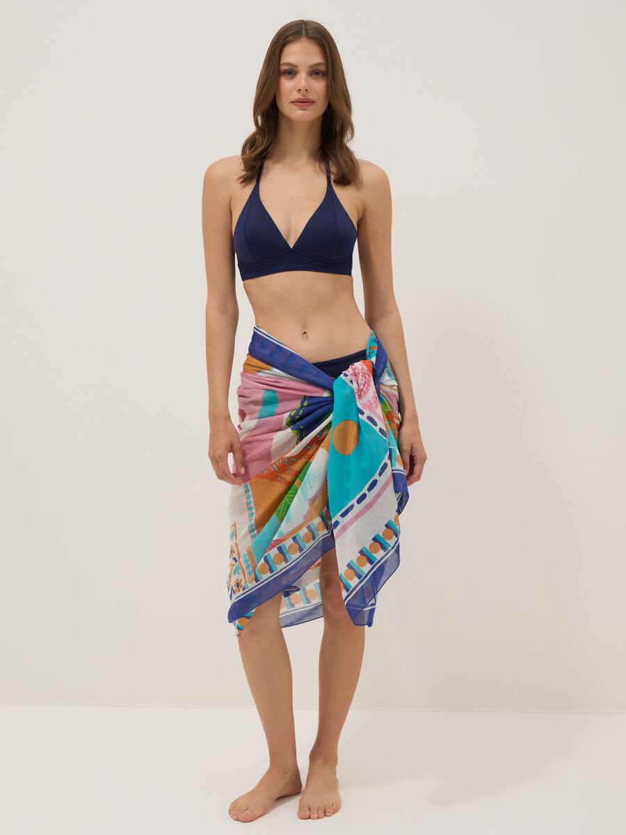 Multicoloured pure cotton pareo_0