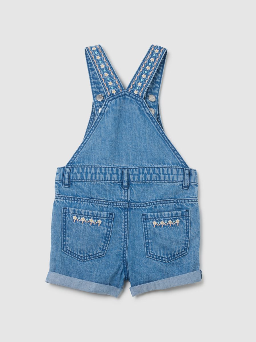 Girls&rsquo; regular fit dungaree shorts_1