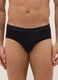 Pack of three black stretch cotton briefs regular fit_2