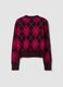 Purple stretch wool crew-neck jumper_2
