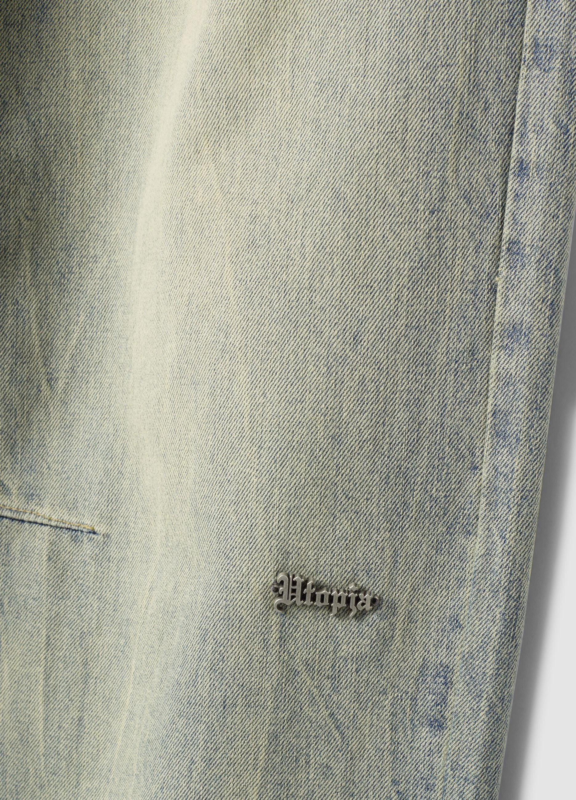 Wide Leg Denim Vintage Light Blue