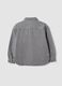 Grey oversized pure cotton shirt with studs for girls_1