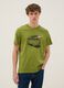 Green Paul Frank print T-shirt in pure cotton, regular fit_0