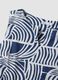 Blue pure cotton dress with print and matching belt, regular fit_5