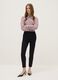 Black slim fit chino trousers_0