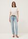 Beige short-sleeved pure cotton regular-fit T-shirt_1