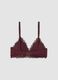 Purple stretch microfibre triangle bra with lace_2
