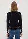 Black stretch viscose regular-fit cardigan_3