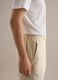 White pure linen trousers with regular fit_3
