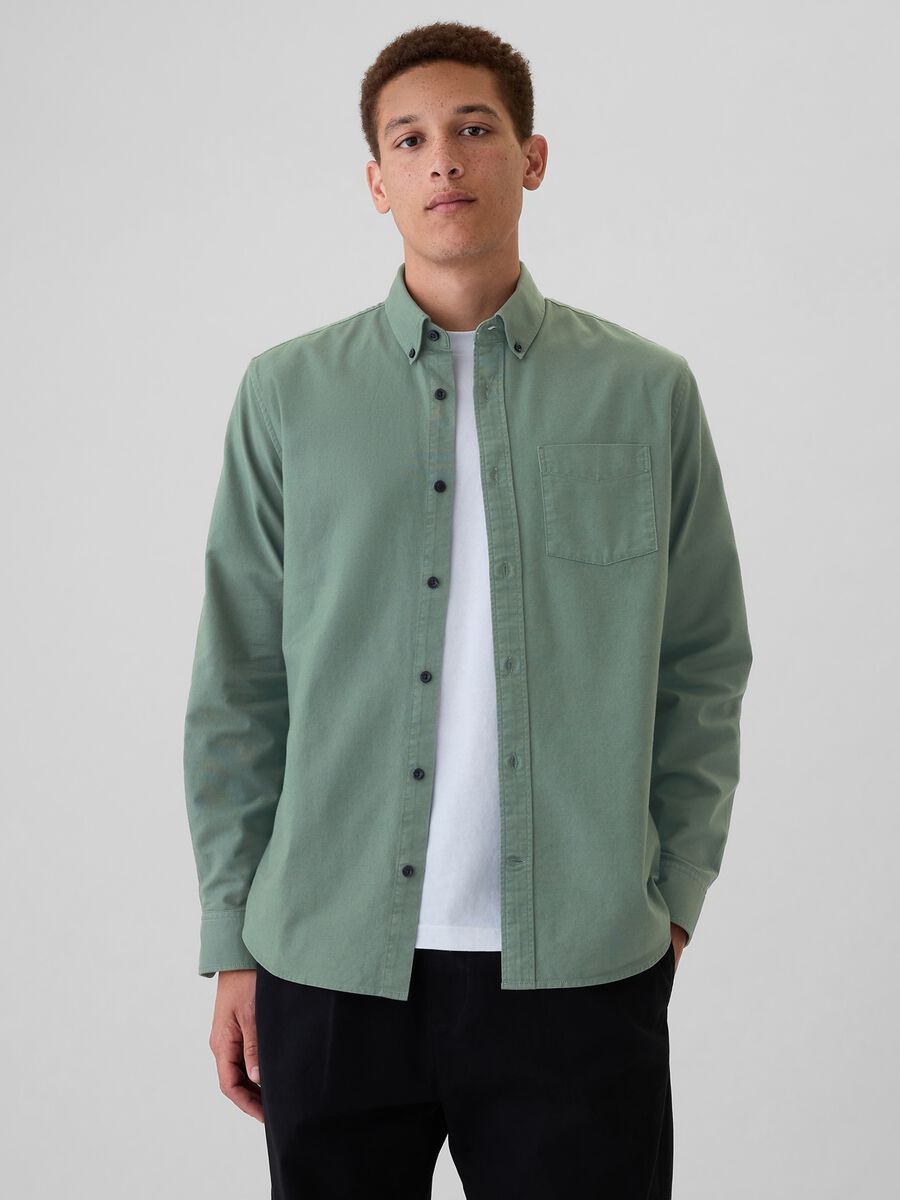 Regular-fit shirt in Oxford cotton_1