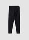 Slim fit black stretch cotton leggings_5