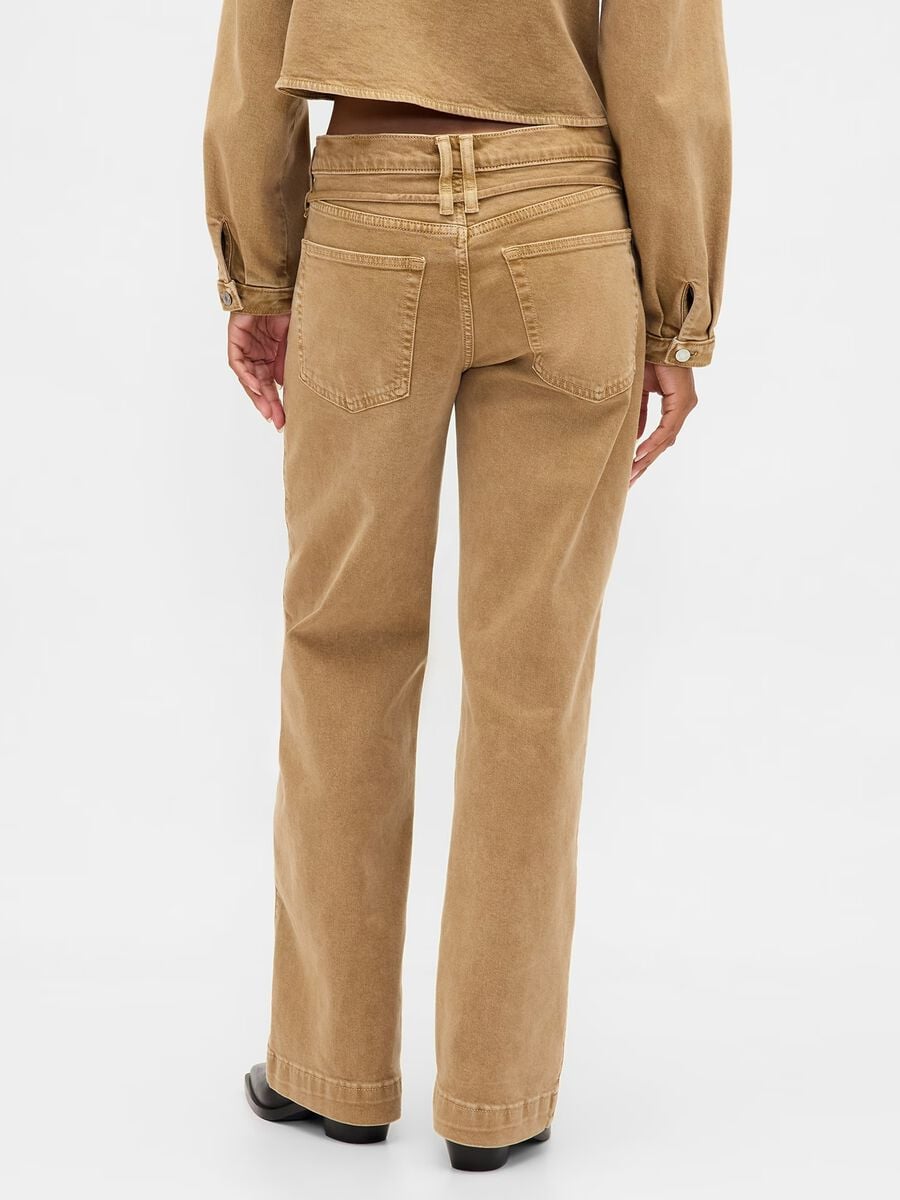 Jeans wide leg in cotone elasticizzato_2