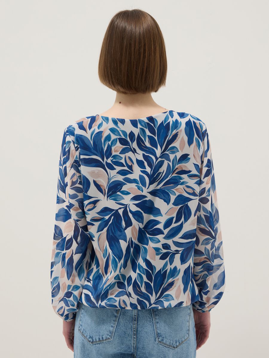 Multicolour Long Sleeve Regular Fit Top with Floral Pattern_2
