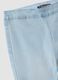 Blue flared jeggings in stretchy cotton and viscose for girls_1