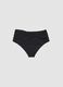 Black bikini bottoms with knotted detail in stretchy shaping fabric_4