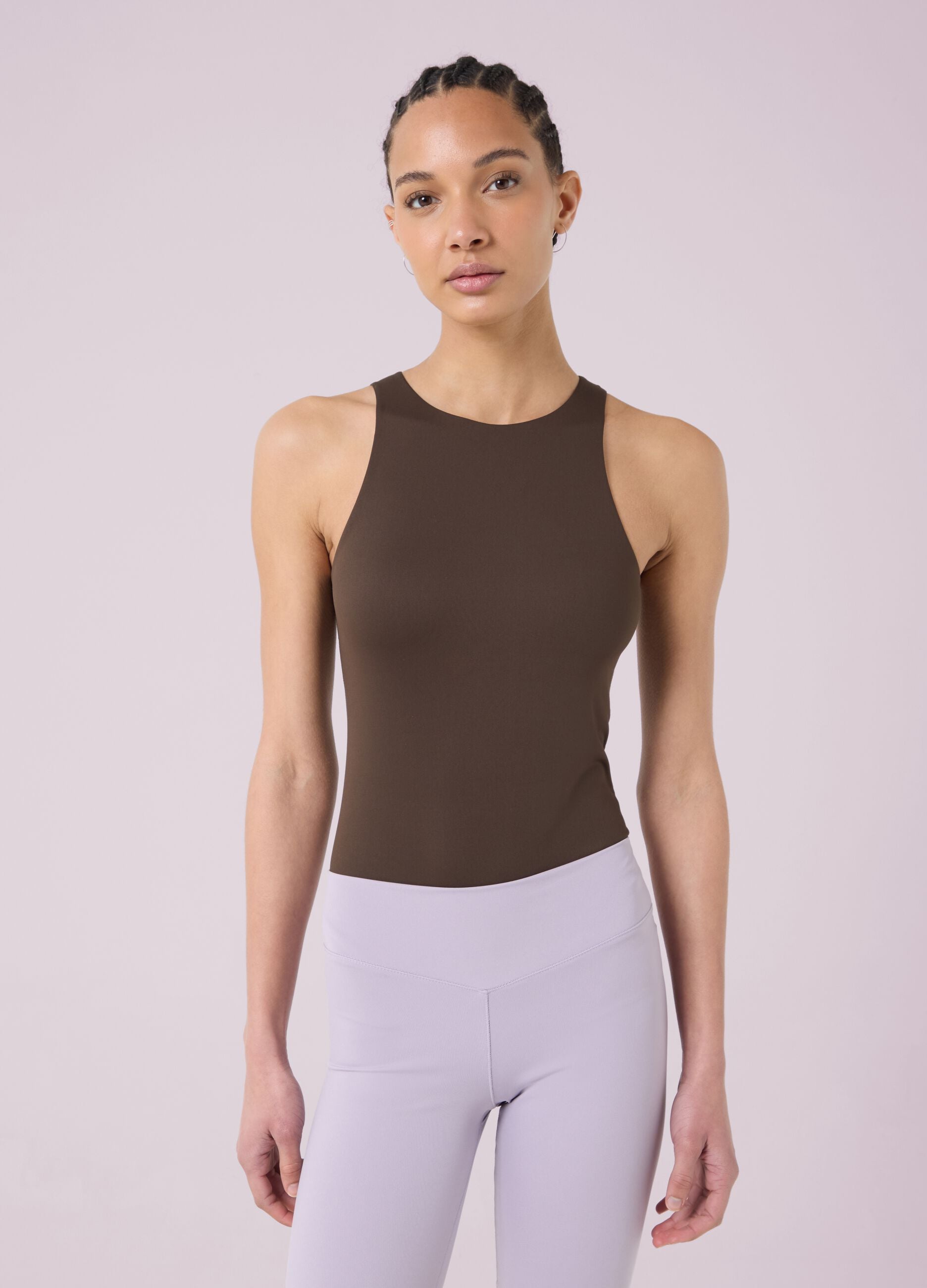 Sleeveless Bodysuit in Stretch Fabric ALTAVIA STUDIO