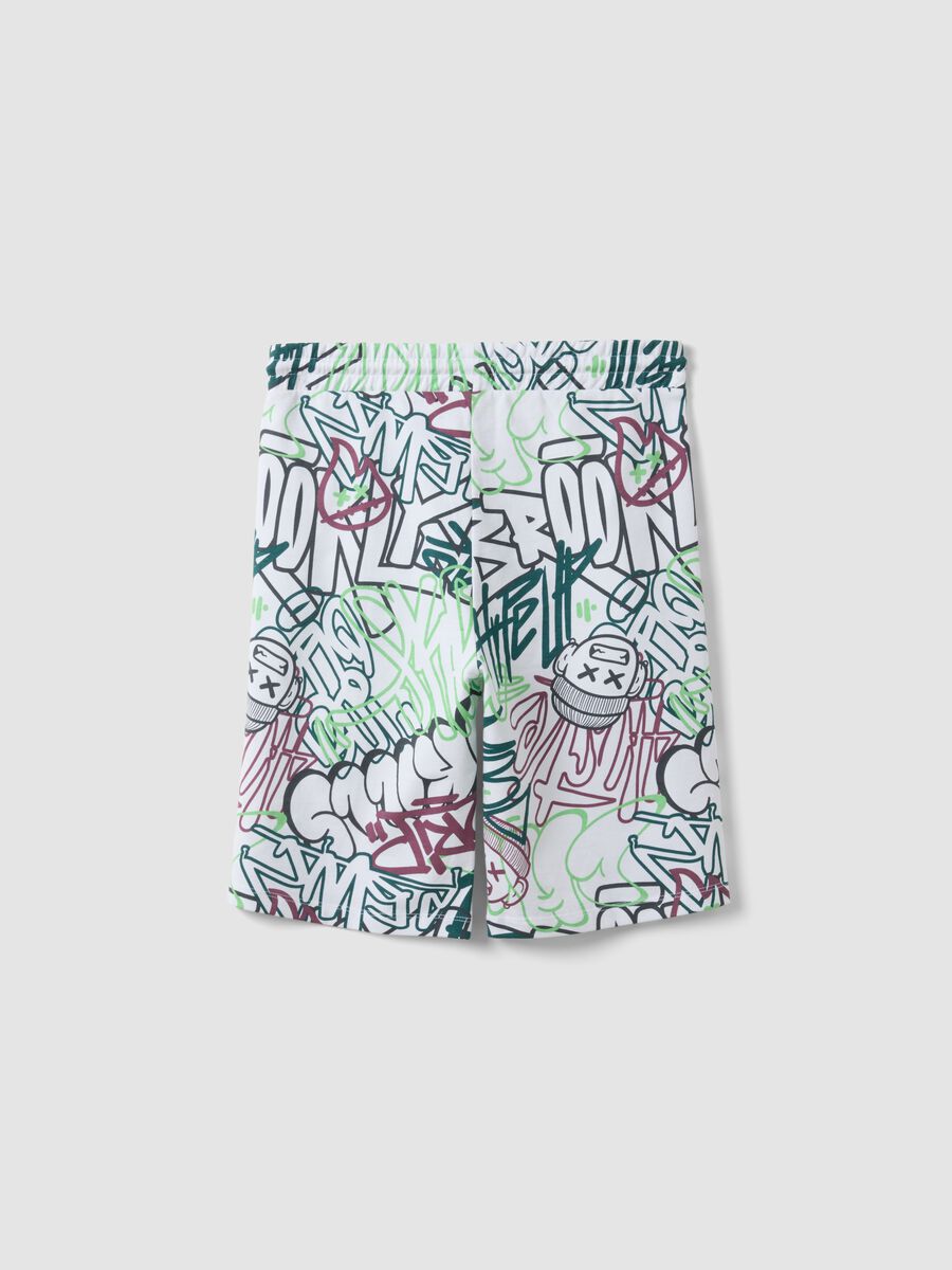 Short in puro cotone multicolor da ragazzo regular fit_4