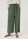 Green viscose-blend palazzo trousers_1