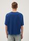 Blue pure cotton short-sleeve T-shirt_3
