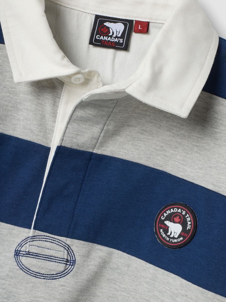 Multicolour striped rugby polo_1