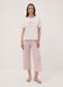White organic cotton pyjama T-shirt with front slogan_1