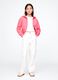 Girls' Regular Fit Pink Cotton Blend Hoodie with Zip_0