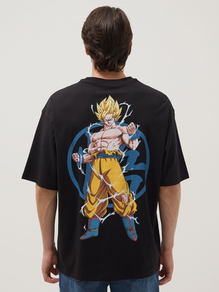 Black pure cotton T-shirt with Dragon Ball Z print_3