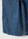 Girls' wide leg blue cotton blend trousers_3
