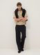 Beige pure cotton regular fit t-shirt with pocket_0