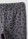 Girls&rsquo; grey skinny organic cotton leggings with heart print_2
