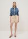Regular-fit multicolour striped pure cotton shorts_0