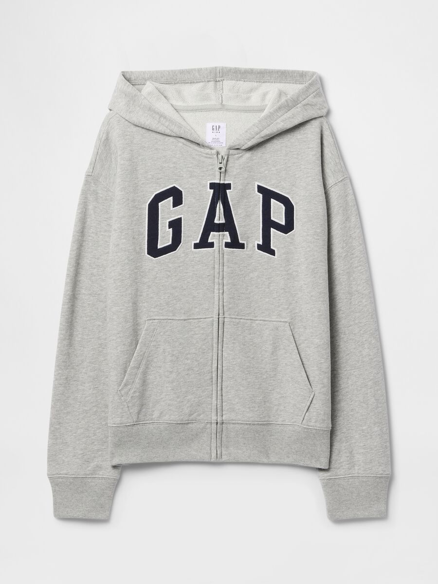 Full-zip cotton-blend hoodie_4