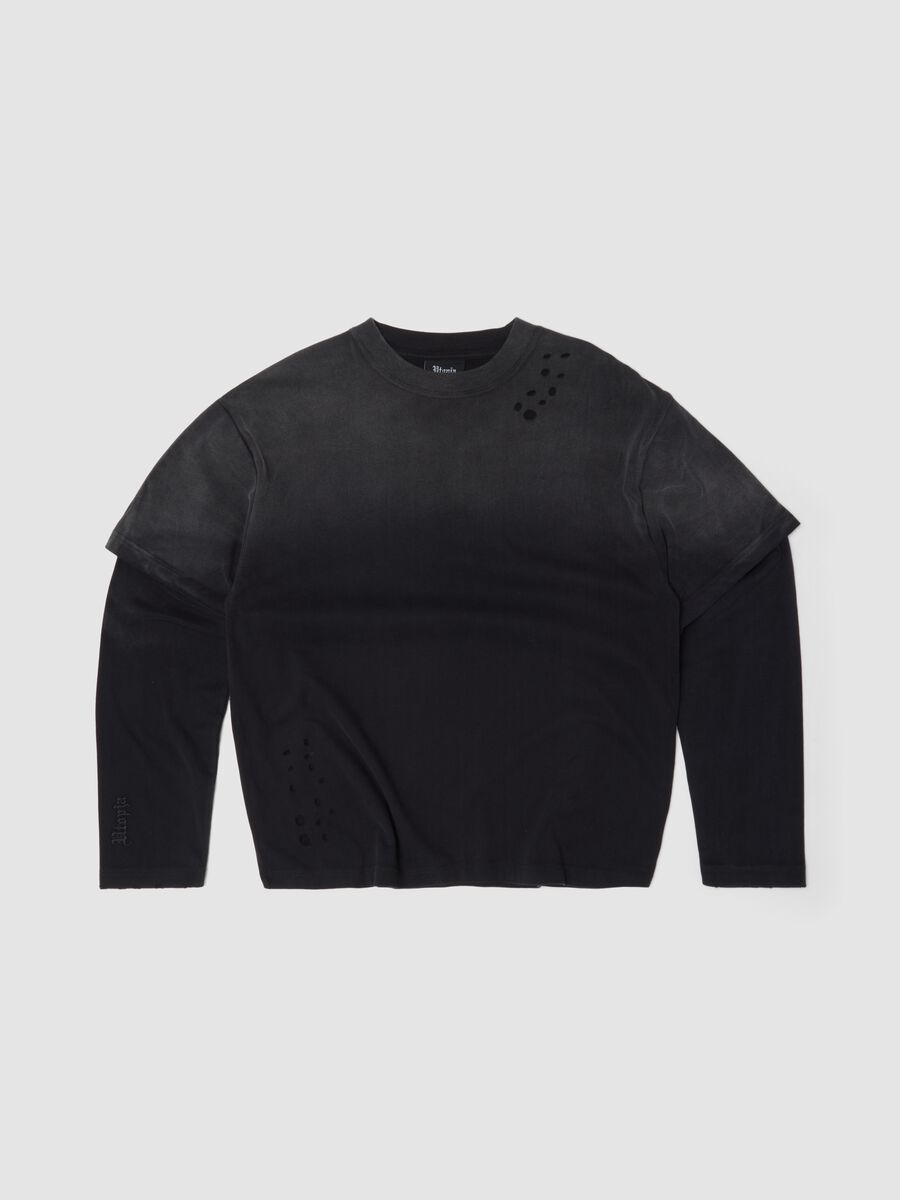 Double Longsleeve Sunfaded Black_0