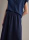Denim skirt in cotton, linen and viscose blend with elasticated waist_3