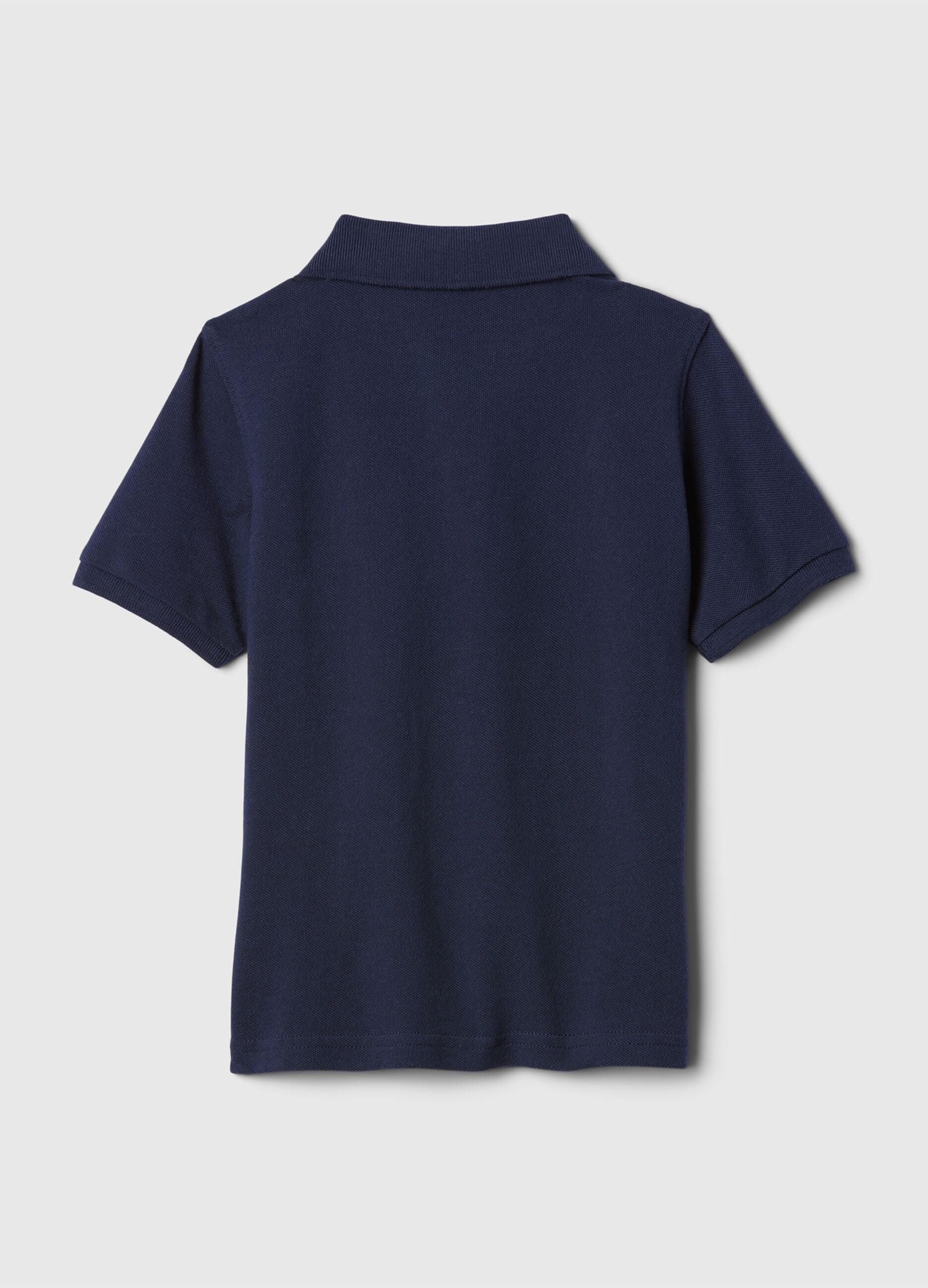 Pure cotton regular fit polo with logo