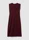 Red midi dress in stretch fabric, slim fit_5