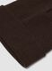 Brown jersey knit beanie with turn-up cuff_1