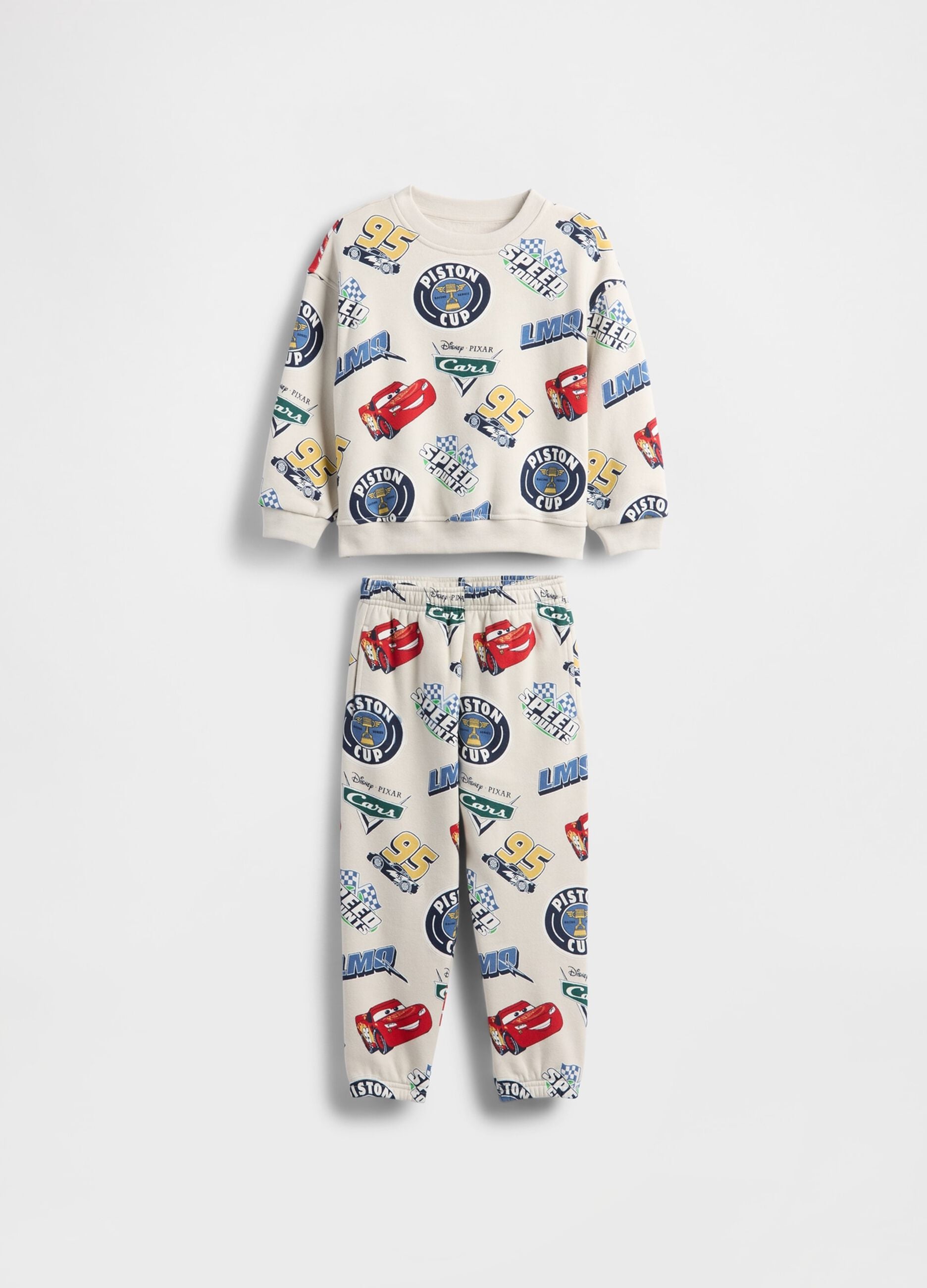Beige cotton set for children