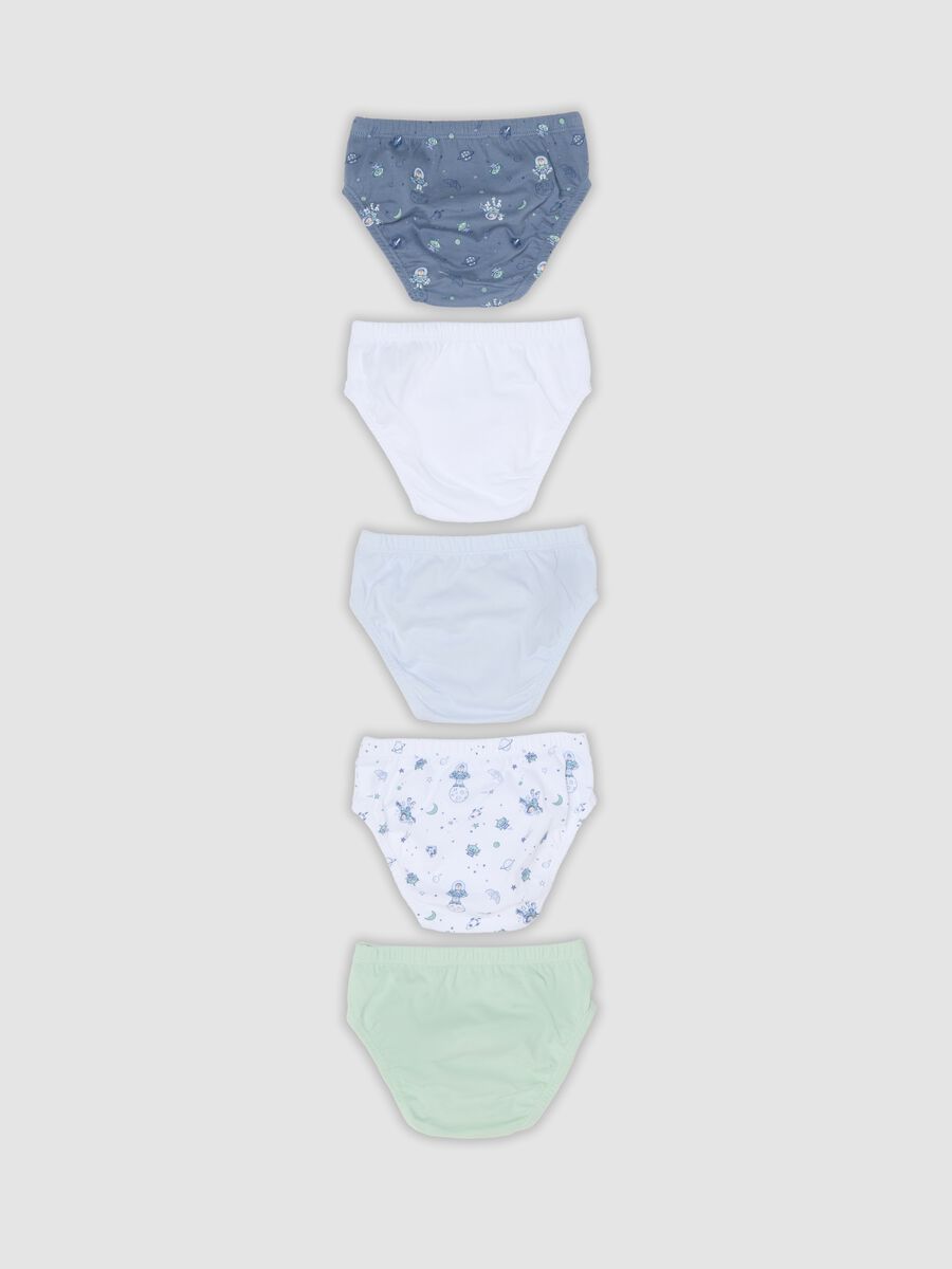 Pack of five multicolour organic cotton Toy Story graphic briefs_1